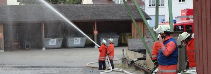 Abschlussübung Brandeinsatz