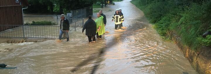 Hochwasser im Stadtgebiet