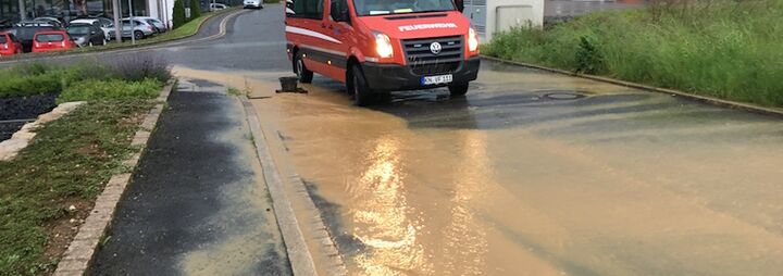 Starkregen in Watterdingen