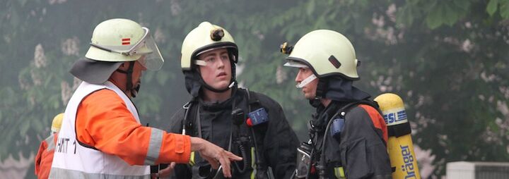 Einsatzübung in Blumenfeld