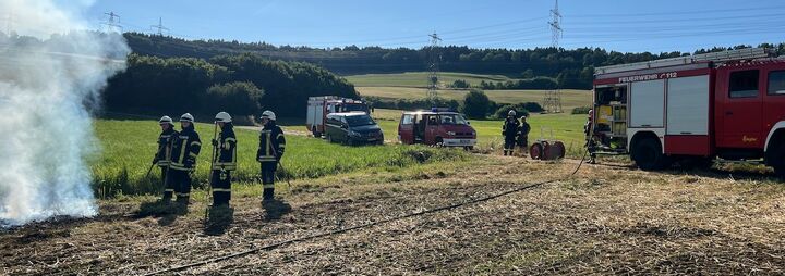 Flächenbrand durch Feuerstelle