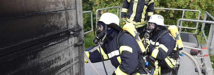 Brandcontainer in Tengen