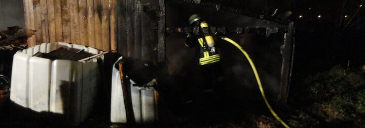 Gartenhausbrand Watterdingen