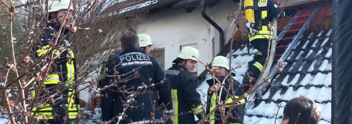 Schopfanbau in Flammen