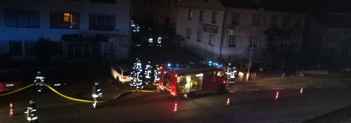 Rauchentwicklung durch brennendes Ölfass