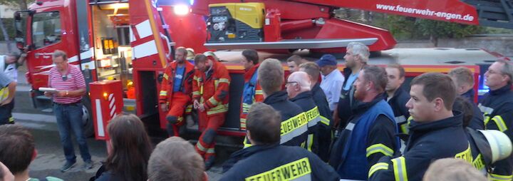 Alarmübung in der Ludwig-Gerer-Straße