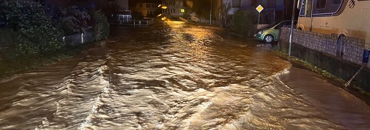 Hochwasser in Beuren