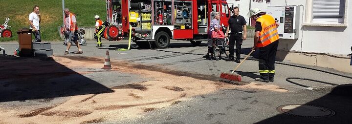 Dieselkraftstoff ausgelaufen