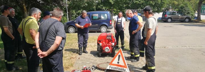 Ausbildung Feuerlöschpumpe